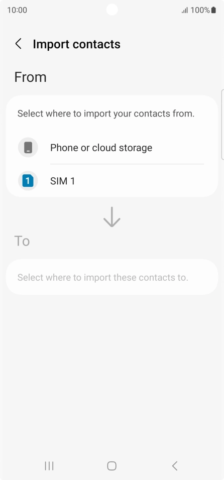 Press the name of the SIM. Press the name of the SIM.