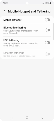 Press Mobile Hotspot. Press Mobile Hotspot.