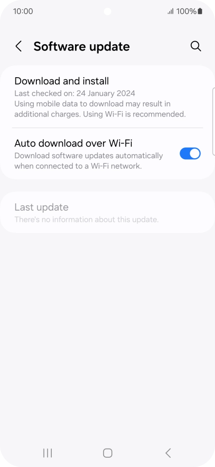 Press Download and install. If a new software version is available, it's displayed. Follow the instructions on the screen to update the phone software. Press Download and install. If a new software version is available, it's displayed. Follow the instructions on the screen to update the phone software.