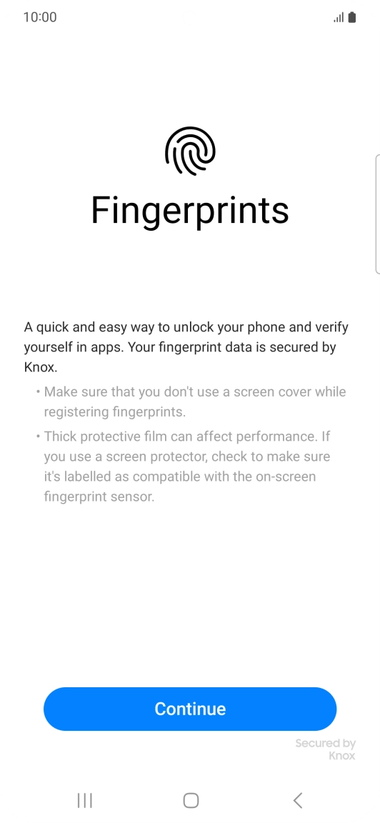 Press Continue. Press Continue.
