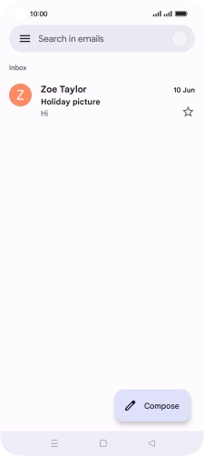 Press the profile icon. Press the profile icon.