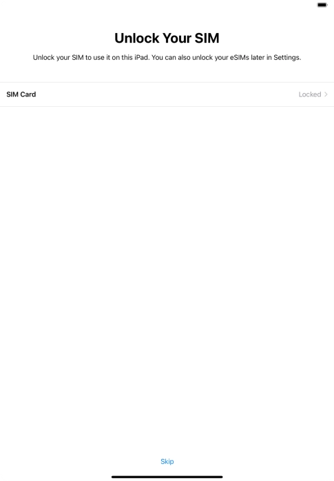 Press SIM Card. Press SIM Card.