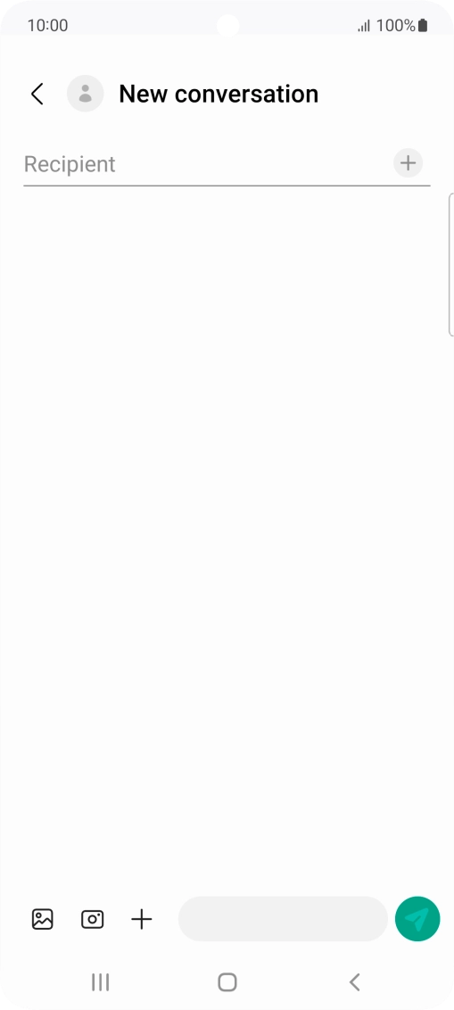 Press the search field and key in the first letters of the recipient's name. Press the search field and key in the first letters of the recipient's name.