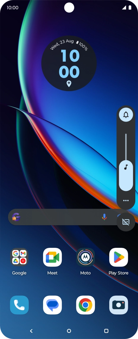 Press the sound mode icon. Press the sound mode icon.