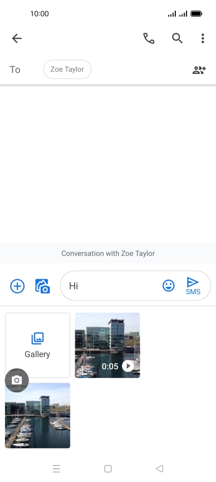 Press Gallery and go to the required folder. Press Gallery and go to the required folder.