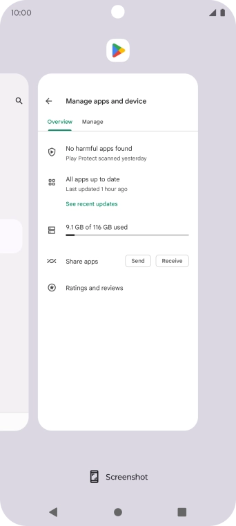 To end one running application, slide your finger upwards on the required application. To end one running application, slide your finger upwards on the required application.