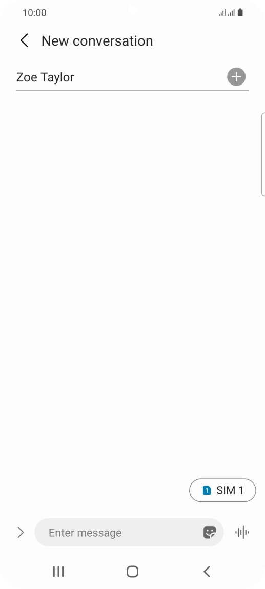 Press the SIM icon to select the required SIM. Press the SIM icon to select the required SIM.