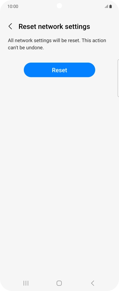 Press Reset. Press Reset.