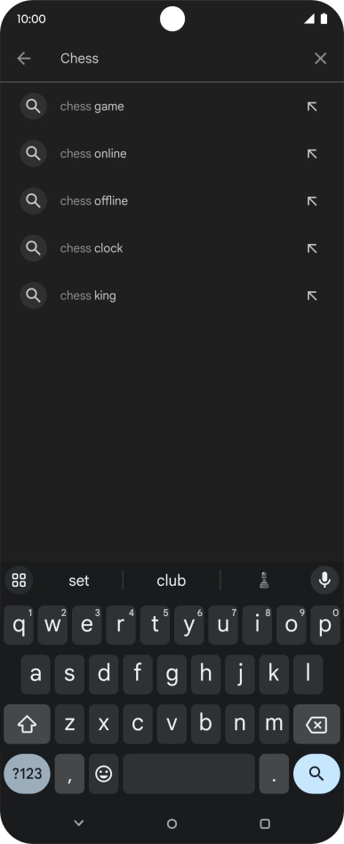 Key in the name or subject of the required app and press the search icon. Key in the name or subject of the required app and press the search icon.