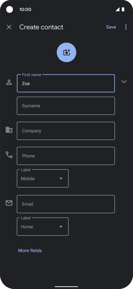 Press Surname and key in the required last name. Press Surname and key in the required last name.