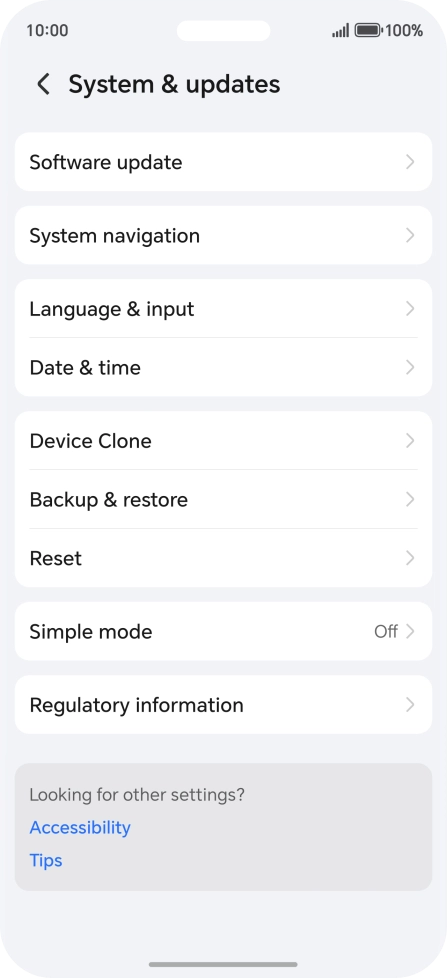 Press Software update. If a new software version is available, it's displayed. Follow the instructions on the screen to update the phone software. Press Software update. If a new software version is available, it's displayed. Follow the instructions on the screen to update the phone software.