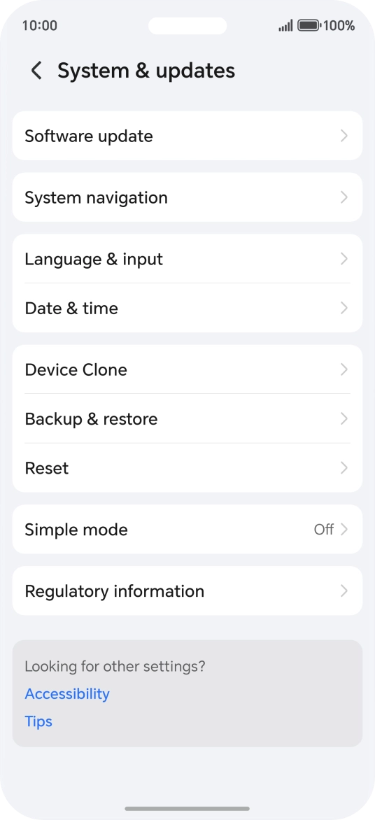 Press Software update. If a new software version is available, it's displayed. Follow the instructions on the screen to update the phone software. Press Software update. If a new software version is available, it's displayed. Follow the instructions on the screen to update the phone software.