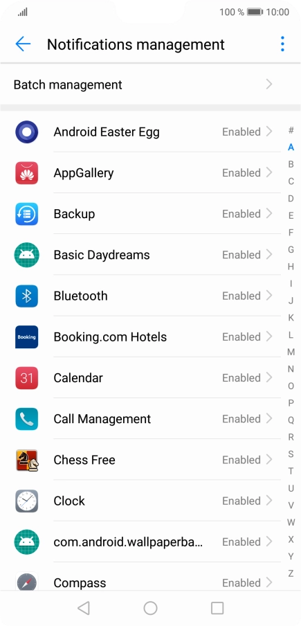 Press the required app. Press the required app.