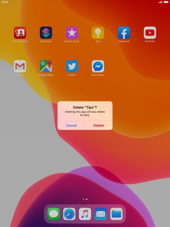 Press Delete. Press Delete.