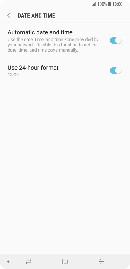 Press the Home key to return to the home screen. Press the Home key to return to the home screen.