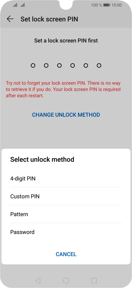 Press the required phone lock code and follow the instructions on the screen to create an additional phone lock code. Press the required phone lock code and follow the instructions on the screen to create an additional phone lock code.