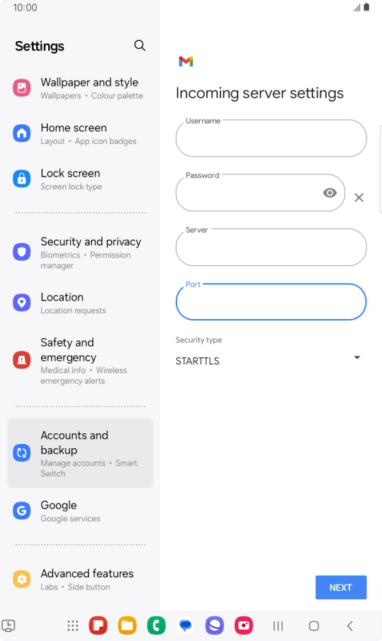 Press the drop down list below Press the drop down list below