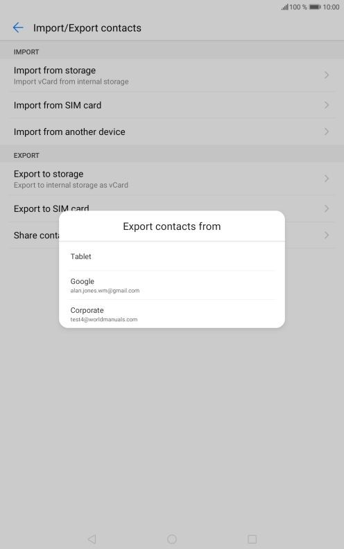 Press Tablet. Press Tablet.