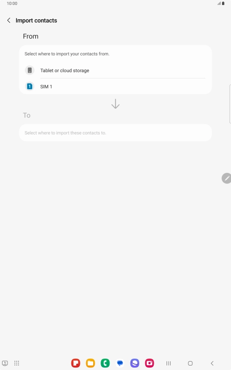 Press the name of the SIM. Press the name of the SIM.