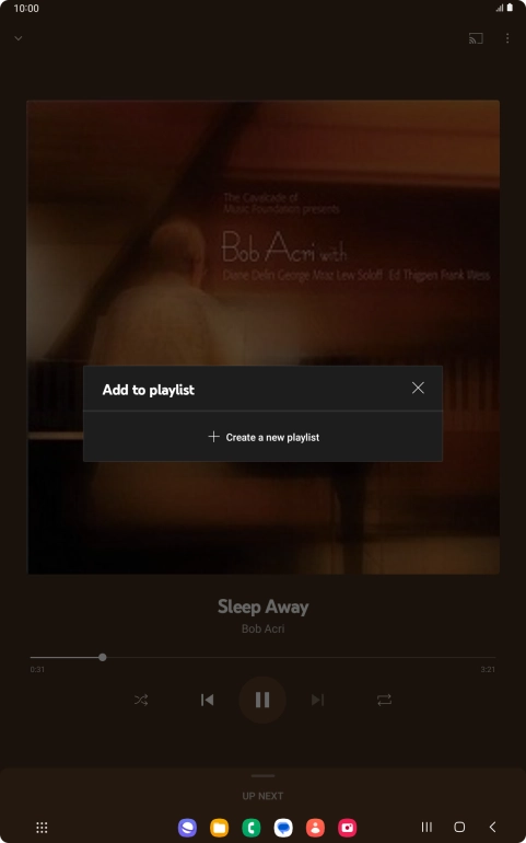 Press Create a new playlist. Press Create a new playlist.