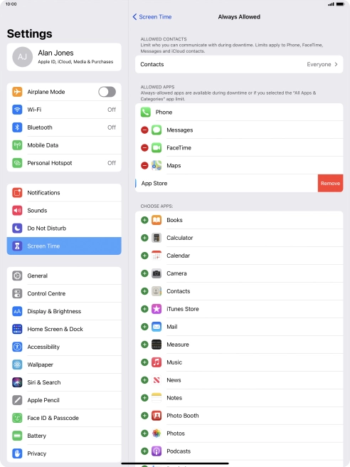 Press Remove. Press Remove.