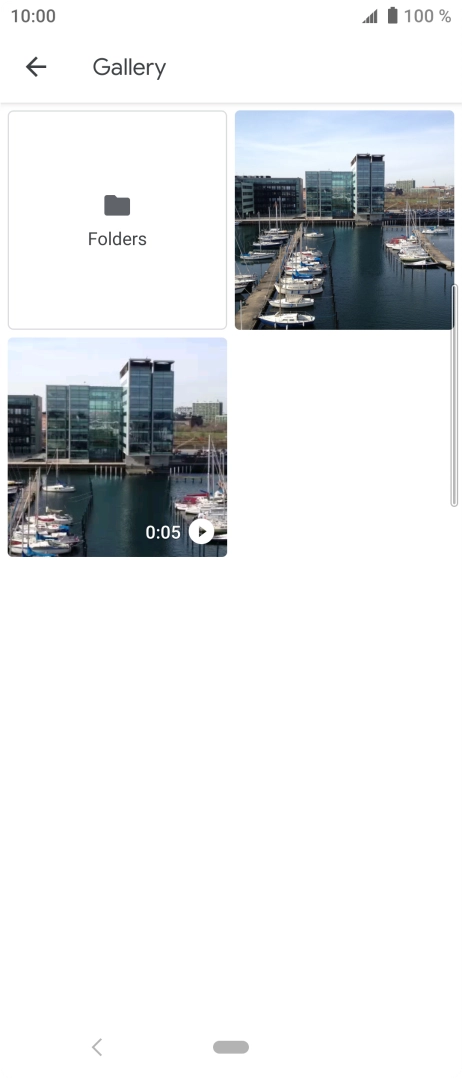 Press Folders and go to the required folder. Press Folders and go to the required folder.