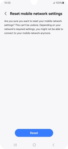 Press Reset. Press Reset.