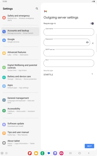 Press the indicator next to Press the indicator next to