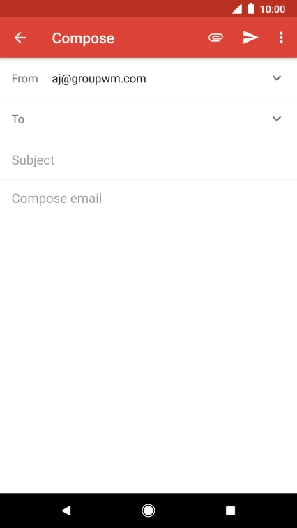 Press To and key in the first letters of the recipient's name. Press To and key in the first letters of the recipient's name.