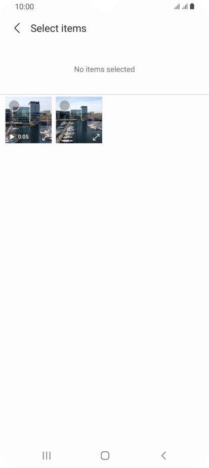 Press the required picture. Press the required picture.