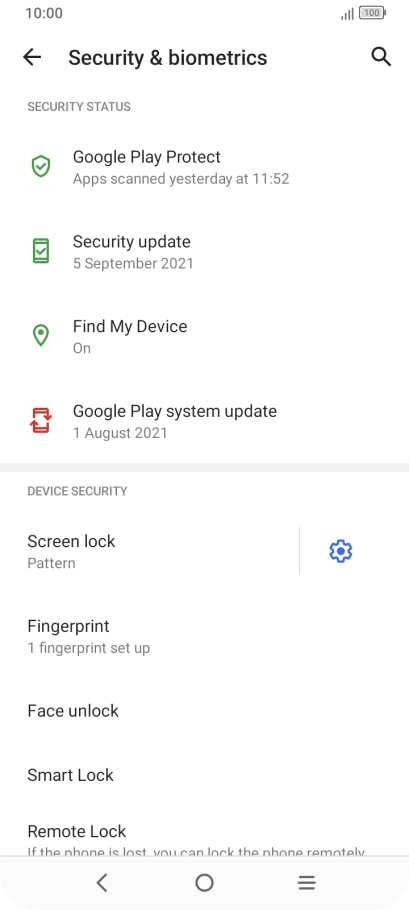 Press Screen lock and key in the additional phone lock code you created earlier. Press Screen lock and key in the additional phone lock code you created earlier.