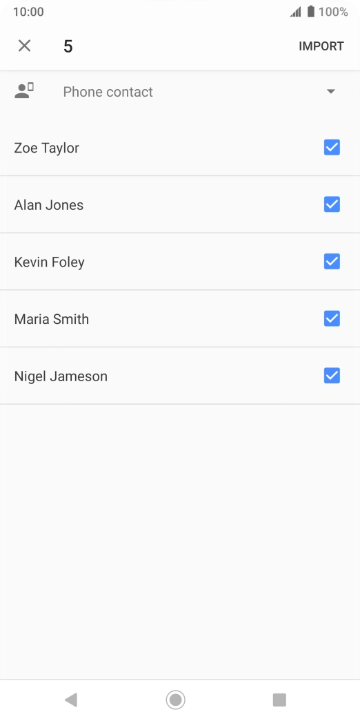 Press the drop down list. Press the drop down list.