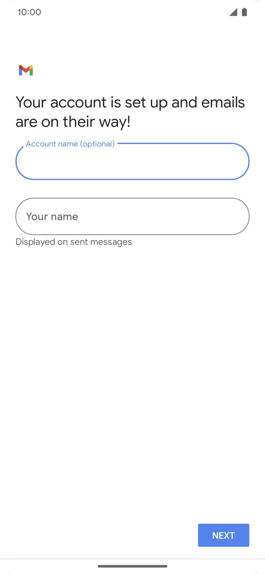 Press Your name and key in the required sender name. Press Your name and key in the required sender name.