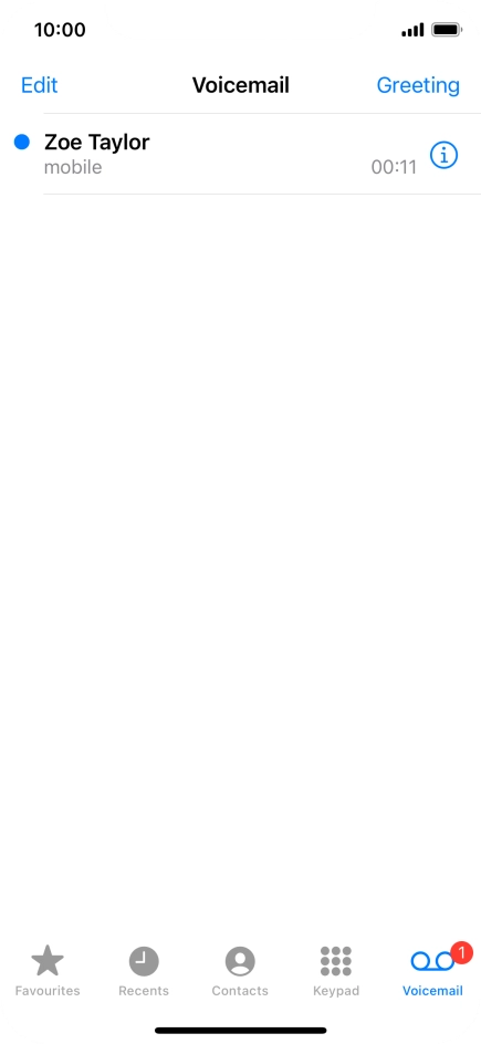 Press the required message. Press the required message.