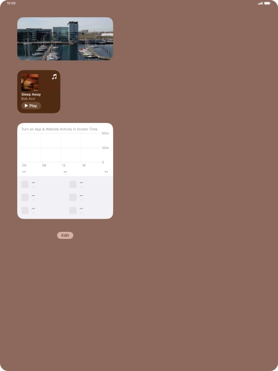 Press and hold the required Widget Stack. Press and hold the required Widget Stack.