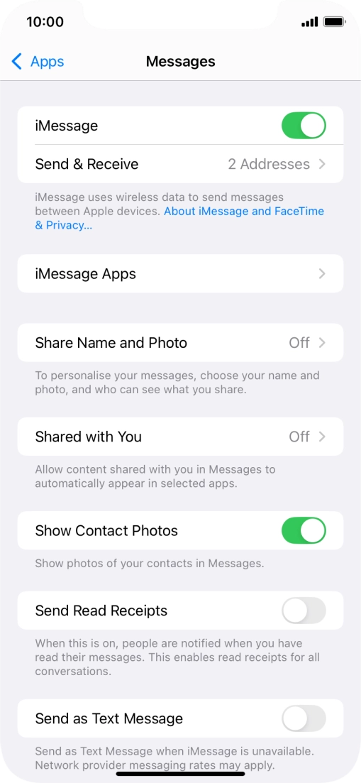 Press the indicator next to Press the indicator next to