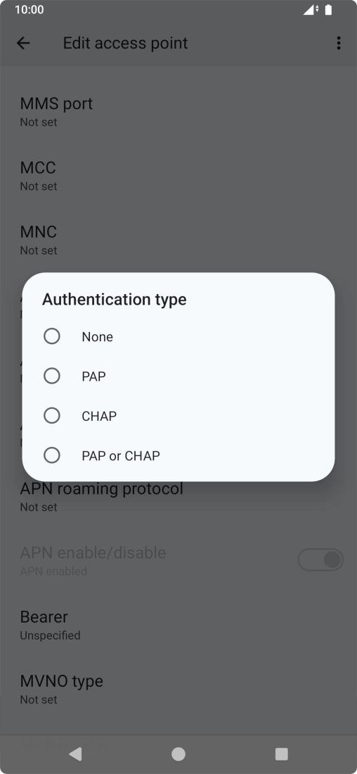 Press PAP. Press PAP.