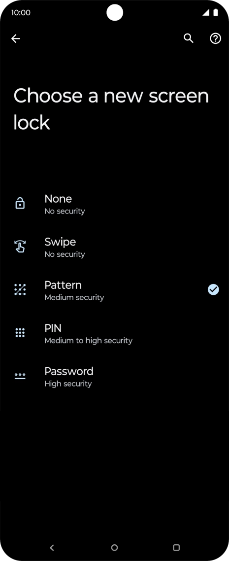 Press None. Press None.