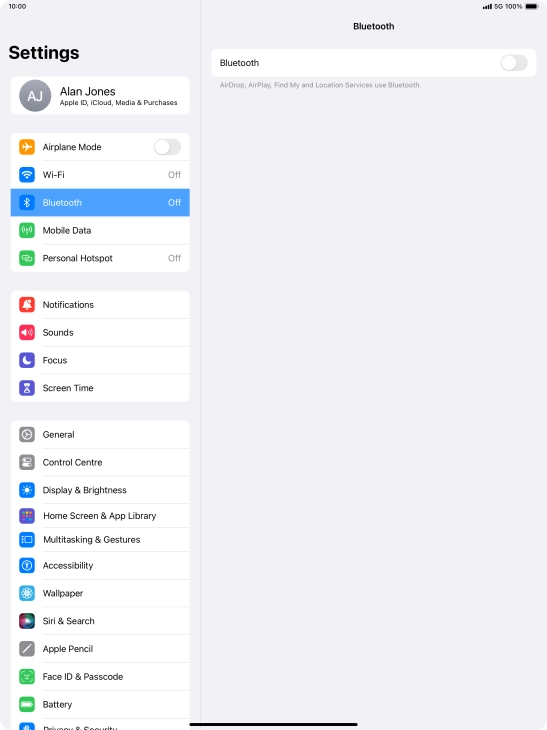 Press the indicator next to Press the indicator next to