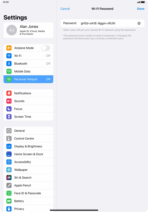 Press Done. Press Done.