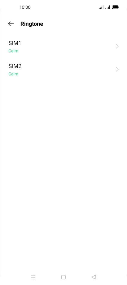 Press the required SIM. Press the required SIM.