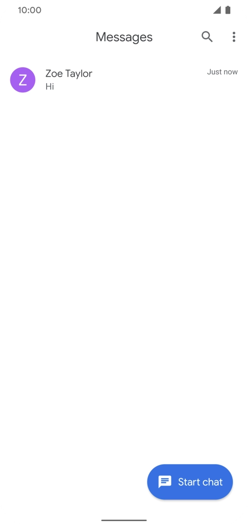 Press Start chat. Press Start chat.