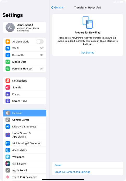 Press Reset. Press Reset.