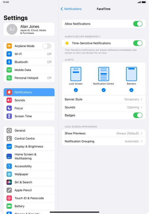 Press the indicator next to Press the indicator next to