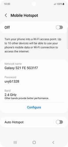 Press Configure. Press Configure.