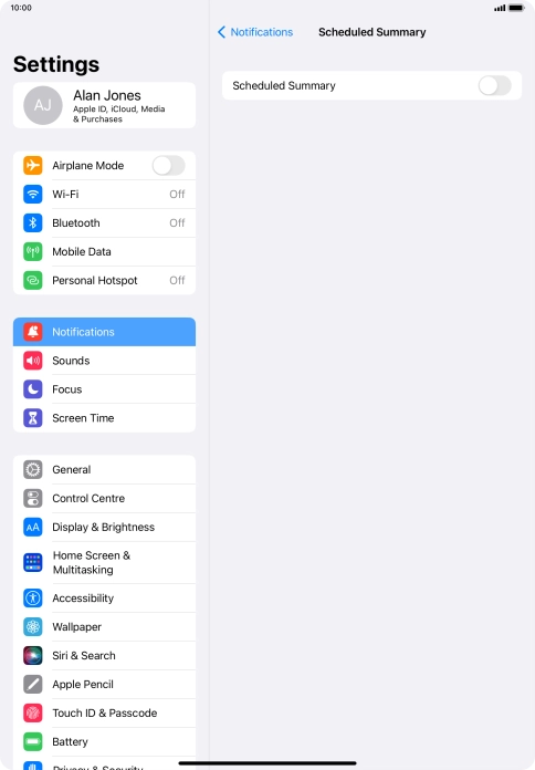 Press the indicator next to Press the indicator next to