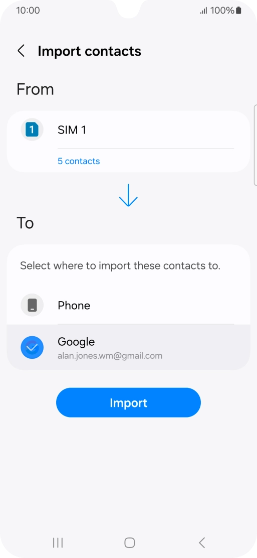 Press Import. Press Import.