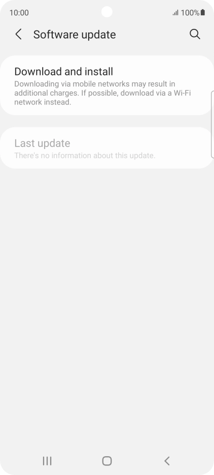 Press Download and install. If a new software version is available, it's displayed. Follow the instructions on the screen to update the phone software. Press Download and install. If a new software version is available, it's displayed. Follow the instructions on the screen to update the phone software.