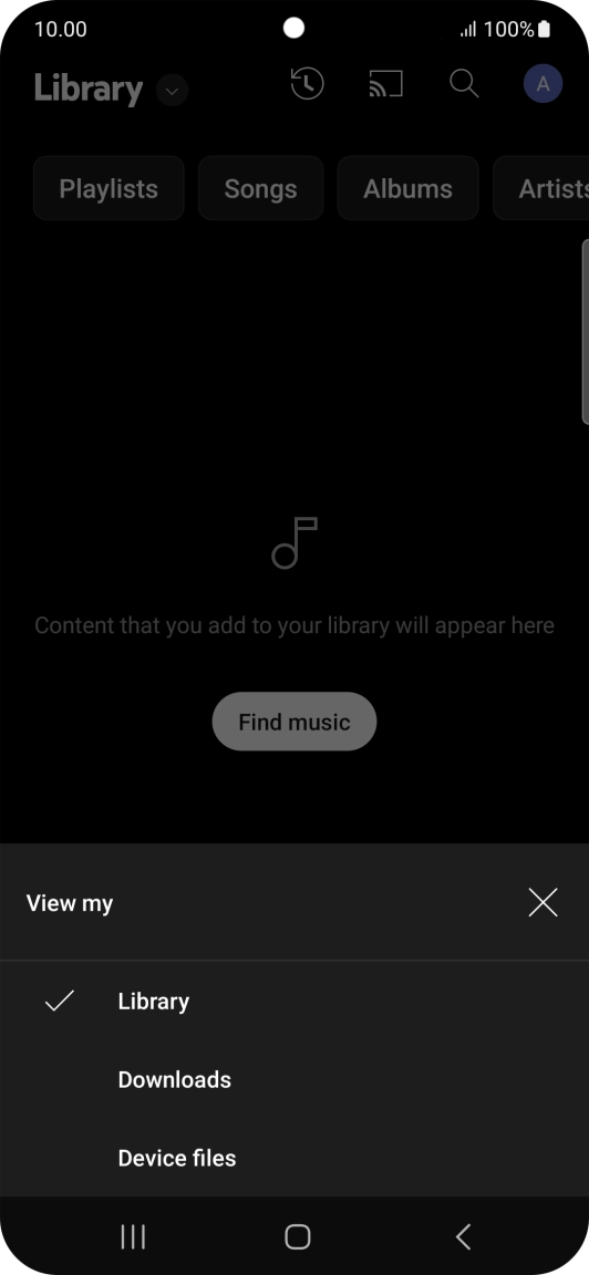 Press the required category and go to the required audio file. Press the required category and go to the required audio file.