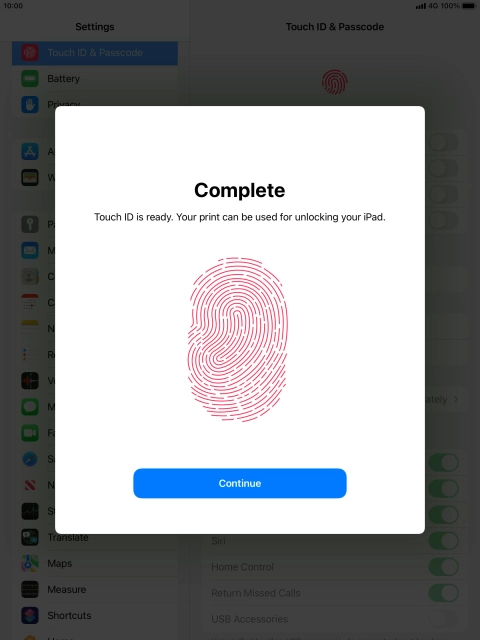 Press Continue. If you haven't previously selected a lock code, key in a code of your own choice twice. Press Continue. If you haven't previously selected a lock code, key in a code of your own choice twice.